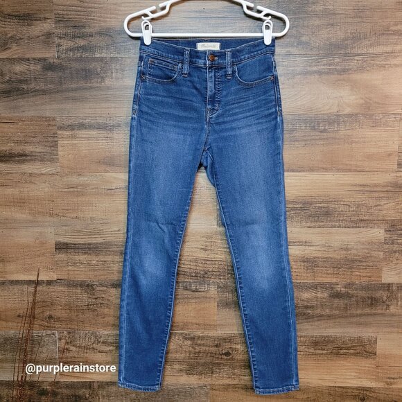 Madewell Jeans 26 Roadtripper Skinny High Rise Jansen Wash K1877 Tummy Control - Picture 1 of 13